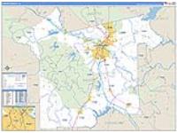 Rapides Parish (), La Carrier Route Wall Map