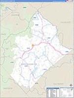 Rappahannock, Va Carrier Route Wall Map