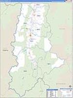Ravalli, Mt Carrier Route Wall Map