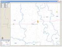 Rawlins, Ks Carrier Route Wall Map