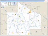 Redwood, Mn Carrier Route Wall Map