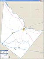 Reeves, Tx Carrier Route Wall Map