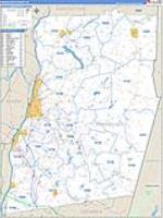 Rensselaer, Ny Carrier Route Wall Map