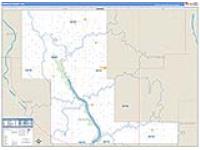 Renville, Nd Carrier Route Wall Map