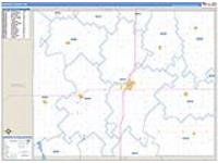 Republic, Ks Carrier Route Wall Map