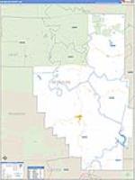 Reynolds, Mo Carrier Route Wall Map