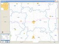 Rice, Ks Carrier Route Wall Map