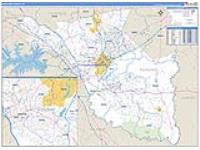 Richland, Sc Carrier Route Wall Map