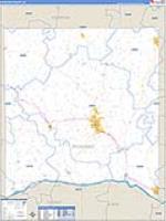 Richland, Wi Carrier Route Wall Map