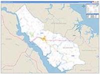 Richmond, Va Carrier Route Wall Map