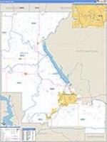 Riley, Ks Carrier Route Wall Map