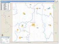 Ringgold, Ia Carrier Route Wall Map