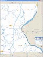 Roberts, Sd Carrier Route Wall Map
