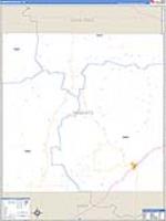 Roberts, Tx Carrier Route Wall Map