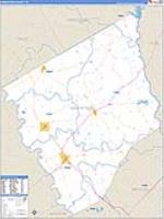 Robertson, Tx Carrier Route Wall Map