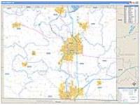 Rock, Wi Carrier Route Wall Map