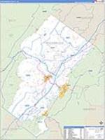 Rockbridge, Va Carrier Route Wall Map
