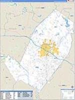Rockdale, Ga Carrier Route Wall Map