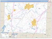 Rockingham, Nc Carrier Route Wall Map