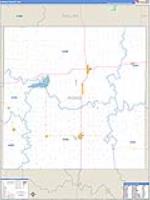 Rooks, Ks Carrier Route Wall Map