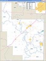 Roosevelt, Nm Carrier Route Wall Map