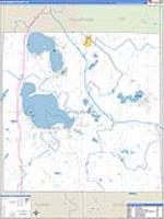 Roscommon, Mi Carrier Route Wall Map