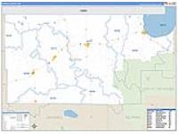 Roseau, Mn Carrier Route Wall Map