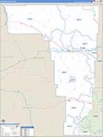 Rosebud, Mt Carrier Route Wall Map