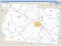 Ross, Oh Carrier Route Wall Map