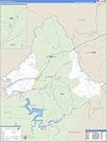 Rowan, Ky Carrier Route Wall Map