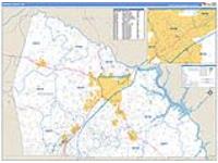 Rowan, Nc Carrier Route Wall Map