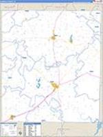 Runnels, Tx Carrier Route Wall Map