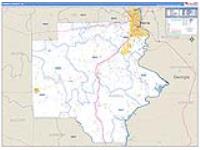 Russell, Al Carrier Route Wall Map