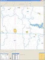 Russell, Ks Carrier Route Wall Map