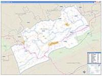 Russell, Va Carrier Route Wall Map