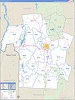 Rutland, Vt Carrier Route Wall Map