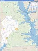 Sabine, Tx Carrier Route Wall Map