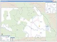 Saguache, Co Carrier Route Wall Map