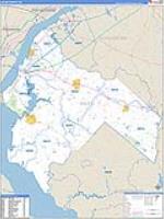 Salem, Nj Carrier Route Wall Map