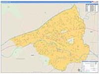 Salem, Va Carrier Route Wall Map