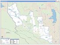 Sanders, Mt Carrier Route Wall Map
