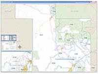 Sandoval, Nm Carrier Route Wall Map
