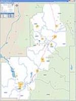 Sanpete, Ut Carrier Route Wall Map