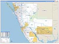 Sarasota, Fl Carrier Route Wall Map