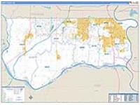 Sarpy, Ne Carrier Route Wall Map