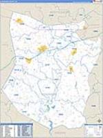 Schoharie, Ny Carrier Route Wall Map