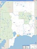 Schoolcraft, Mi Carrier Route Wall Map