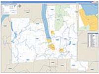 Schuyler, Ny Carrier Route Wall Map