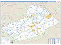 Schuylkill, Pa Carrier Route Wall Map