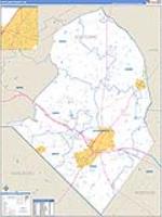 Scotland, Nc Carrier Route Wall Map